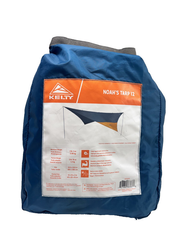 Kelty Noah’s Tarp 12 Shelter Blue Rain Or Shine Multi Reinforced Outdoor Camping