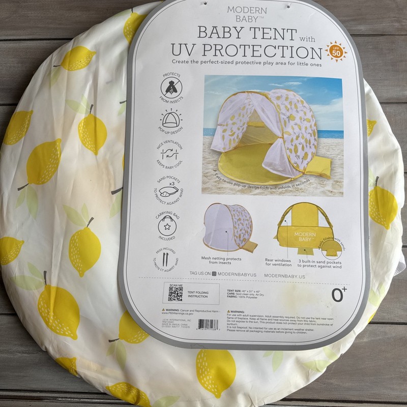🍋Modern Baby Tent with Anti UV Sun Protection UPF 50+ | Pop Up Play Tent 🍋
