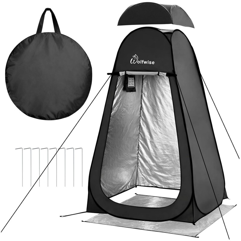 Waterproof Portable Privacy Tent with Ventilation Windows