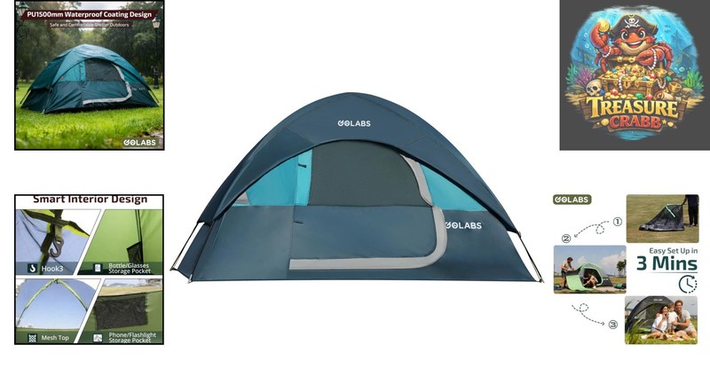 CT1 Family Tent - Waterproof, Lightweight, & Fast Setup for 2-person Adventures gallery