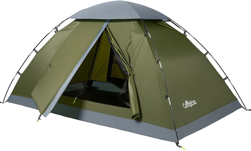 Camping Tent, 1/2 Person Tent, Lightweight Waterproof Backpacking Tent, 5-Minute