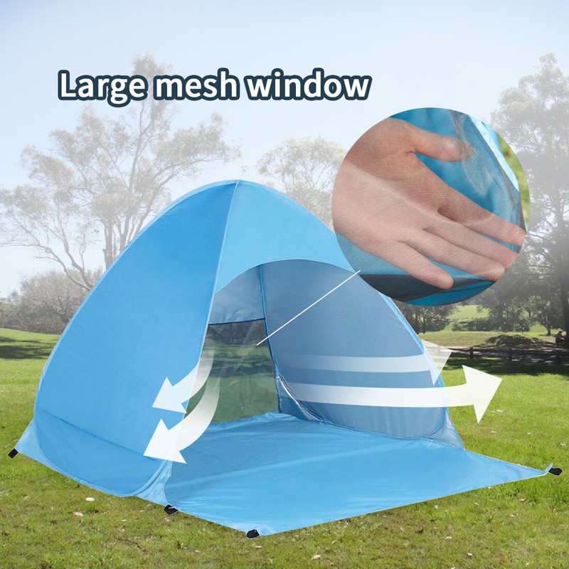 Kratax Sun Shelter for 1-2 Adults, UPF50+ Waterproof Windproof Pop Up Beach Tent