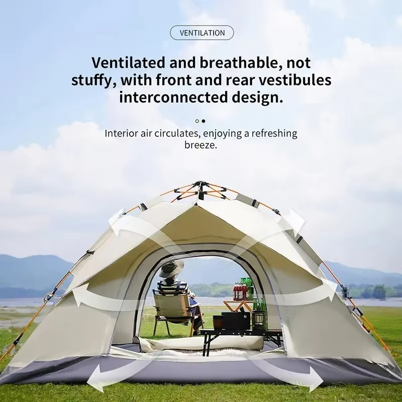 BRAND NEW Outdoor Fully Automatic Opening 3-4 Person Folding Tent (2mx2mx1.35m) gallery
