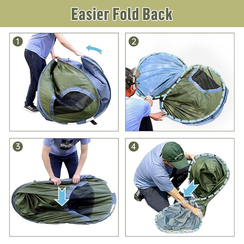 1 Men Camping Hiking Tent Waterproof Automatic Instant Pop Up Tent Ultralight US gallery