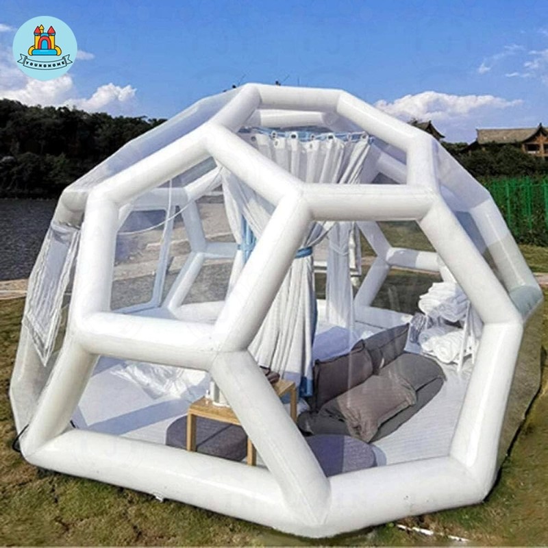 Inflatable Camping transparent tent Bubble House Starry Sky Spherical Tent