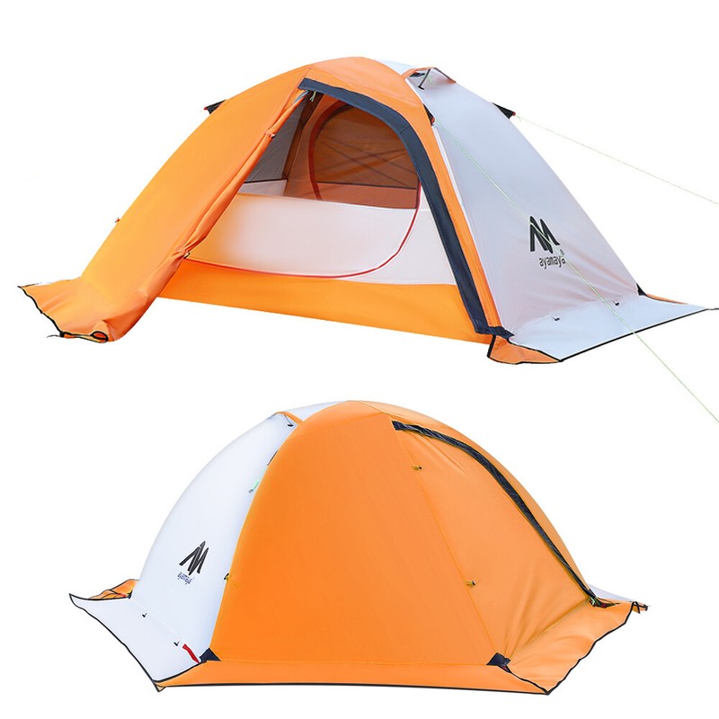 Ultralight 4 Season Camping Tent 2 1 Person Waterproof Backpacking Hiking Winter