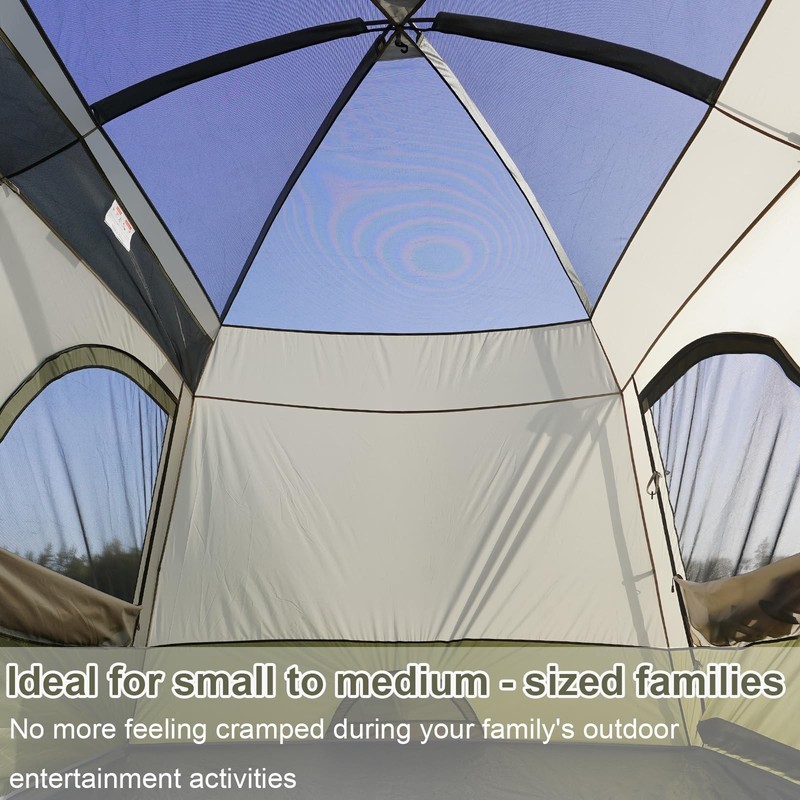 Tents，3-4 Person Camping Tent with Extended Vestibule，Weather Resistant Famil... gallery