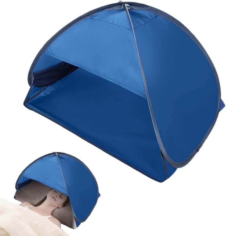 Mini Pop up Canopy, Beach Head Tent, Shade Canopy for Pet, Portable blue