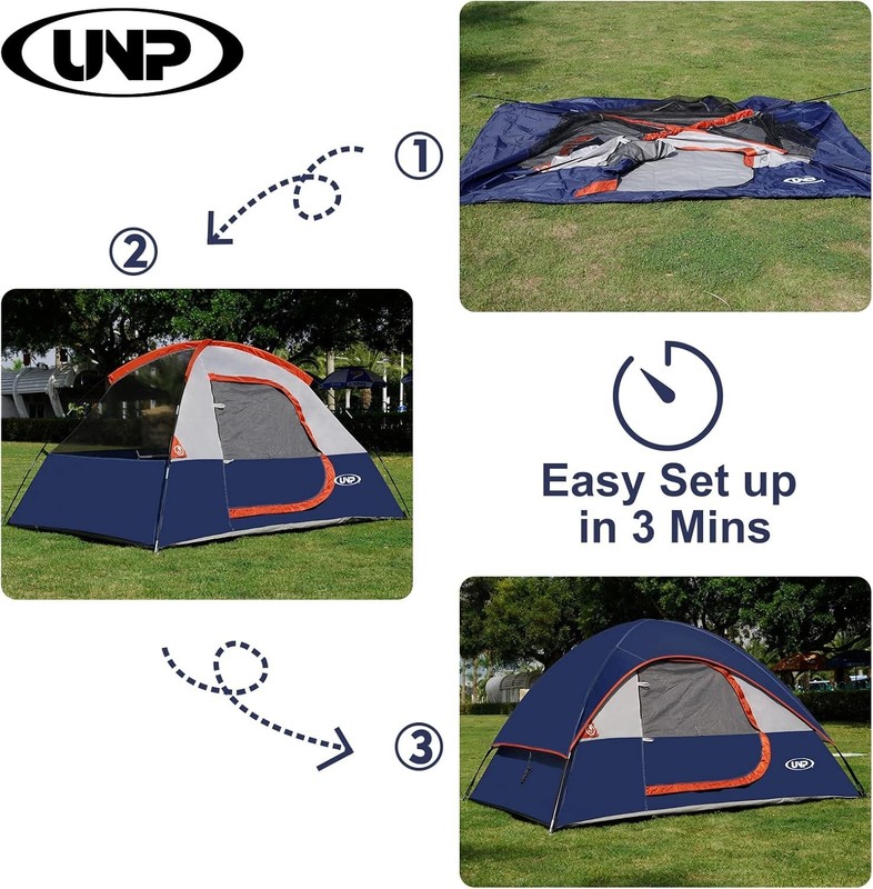 Durable and Lightweight 2-Person Tent with Rainfly - Perfect for All Weather gallery