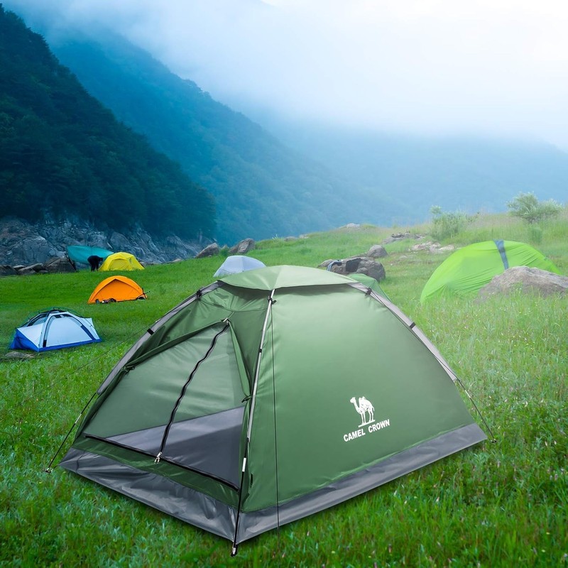 2-Person Waterproof Camping Dome Tent - Lightweight & Portable gallery