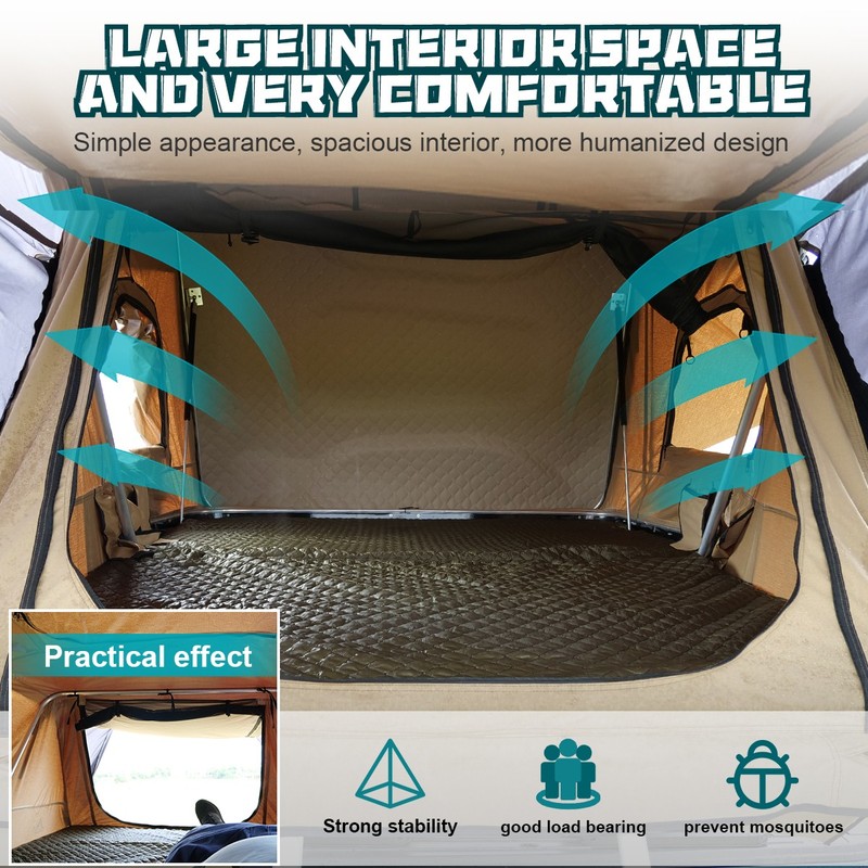 Waterproof Roof Top Tent Car Roof Tent Car Truck SUV Camping Tent Camping Hiking gallery