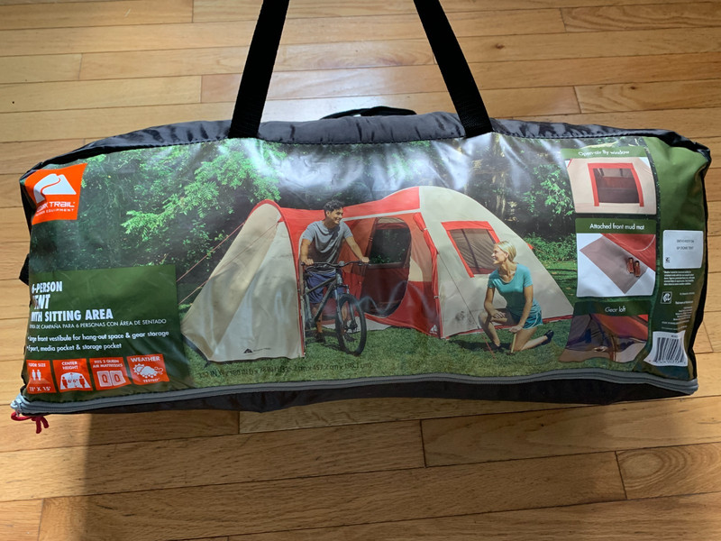 Ozark Trail 6 Person Dome Tent with Sitting Area 15'x11' Carry Weight 21.38lbs
