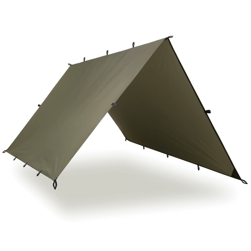 AQUAQUEST Defender 13×10 Camping Tarp – Waterproof, Olive Drab, Outdoors