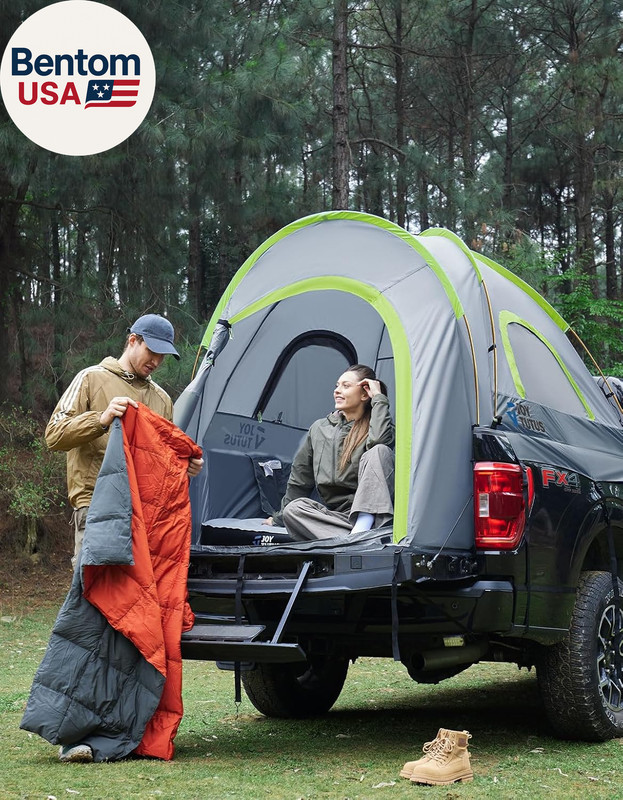 Pickup Truck Tent 5Ft 2.0, Waterproof Pu2000Mm Double Layer for 2 Person, Portab gallery