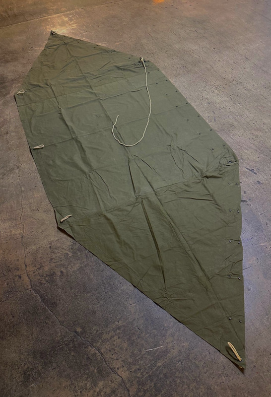 ONE US Military Shelter Half Pup Tent/Tarp Only, V-92