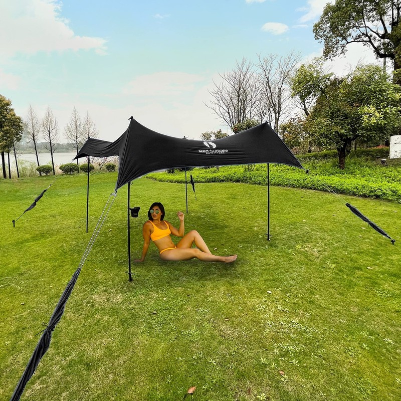 Premium Multi-Terrain Beach Tent & Beach Canopy in Backpack, UPF50 Sun Beach …