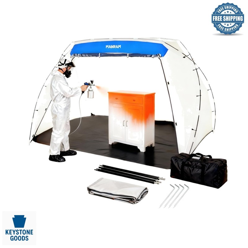 Large Portable Paint Tent with Mesh Screen & Storage Bag for DIY & Profession…