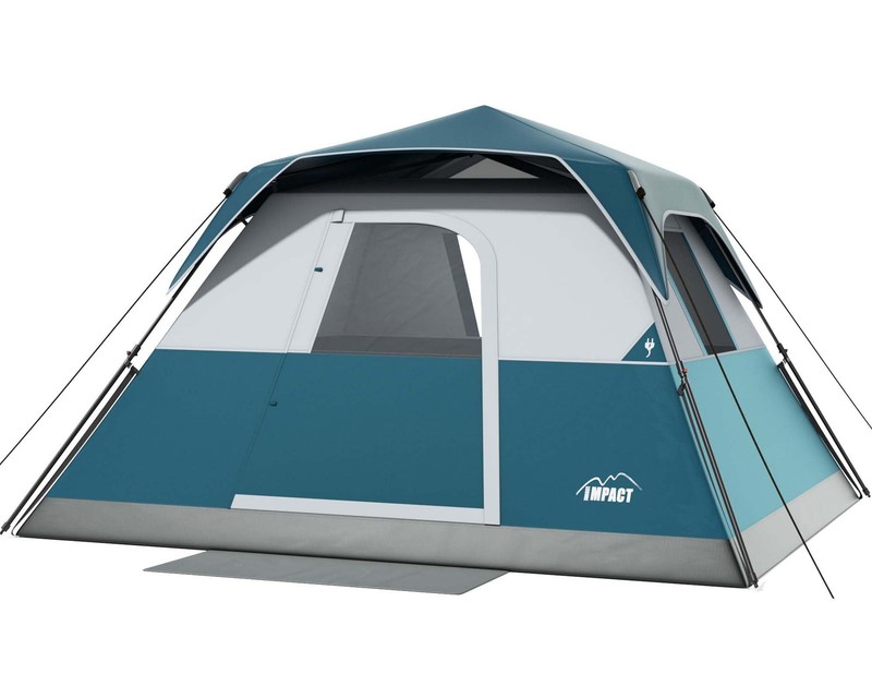 6 Person Instant Camping Tent with Rainfly, 60s Easy Setup Family Cabin Tent …