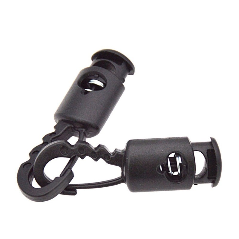 Functional Plastic Hook Clamp for Camping Tent Wind Rope Windproof Spring Hook gallery