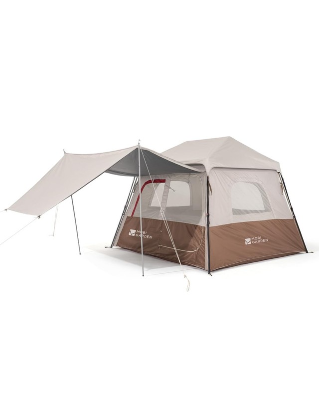 Skyloft 4 Person Camping Tent, Instant Cabin Tent with Sturdy Steel Frame, 60…