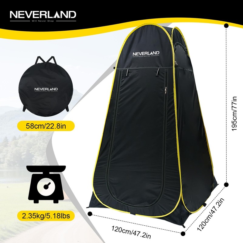 Pop up Privacy Shower Tent - Portable Changing Shower Tent, Dressing Room, Ba... gallery