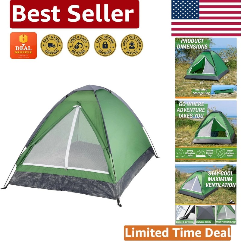 Versatile Lightweight Camping Tent for 2 with Rainfly – Quick Setup for Getaways