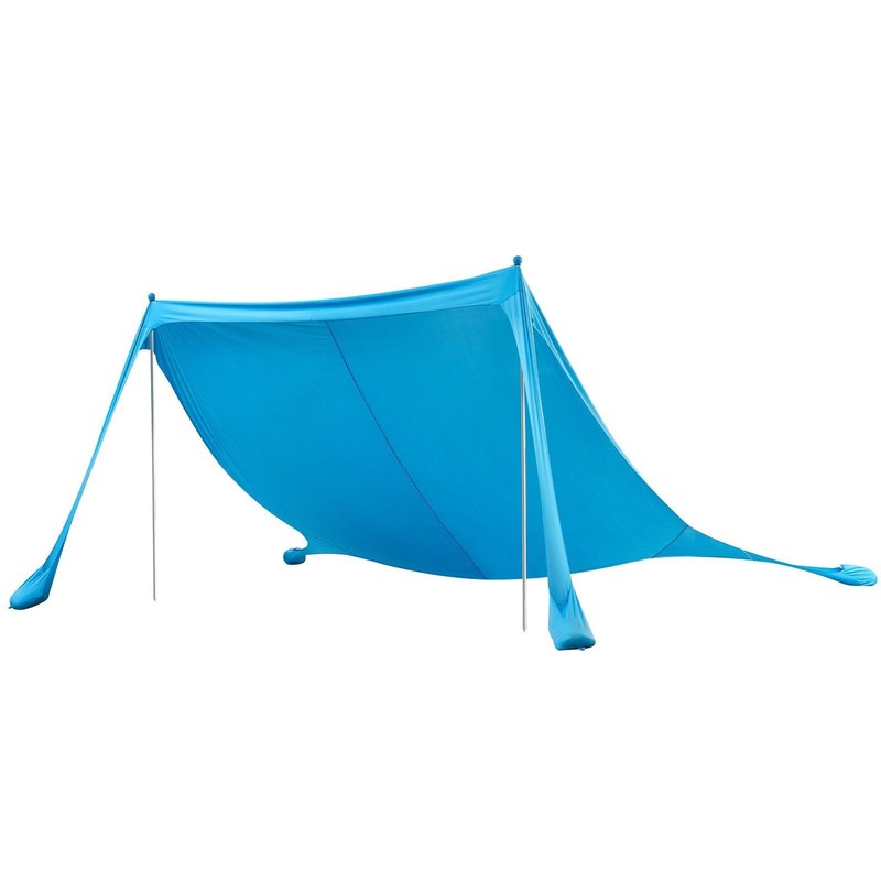 UPF50+ Beach Tent 11x11ft, Pop-Up Sun Shelter with Sandbags & Poles
