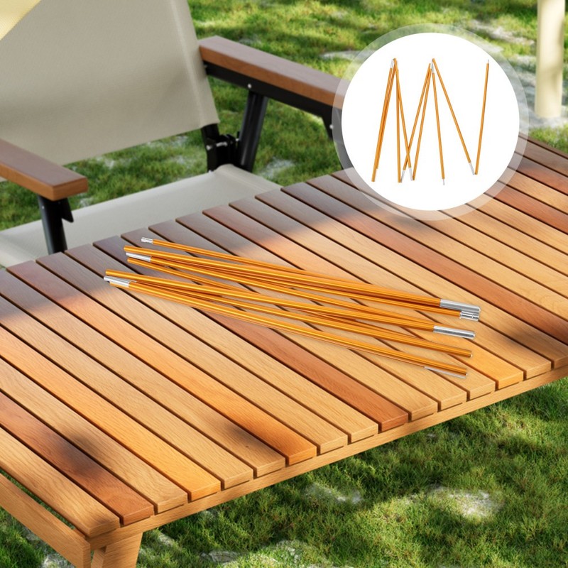Awning Pole Kit Fiberglass Camping Tent Pole, Hiking Frame Aluminum Poles
