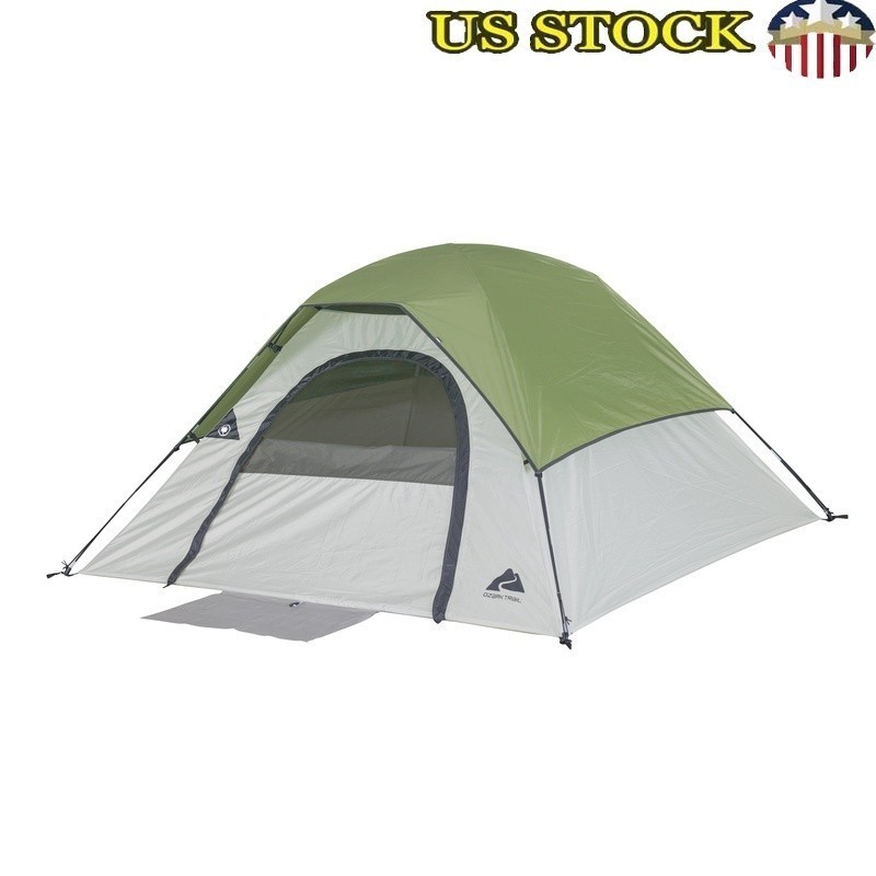3-Person Clip & Camping Dome Tent Dome Easy Setup W/ Rainfly Mesh Roof Family US