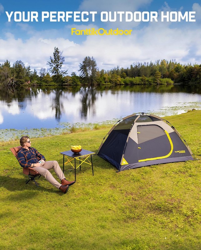 Zeta C2 Camping Tent, 2 Person Instant Dome Tent, Easy Setup in 60s, Portable... gallery