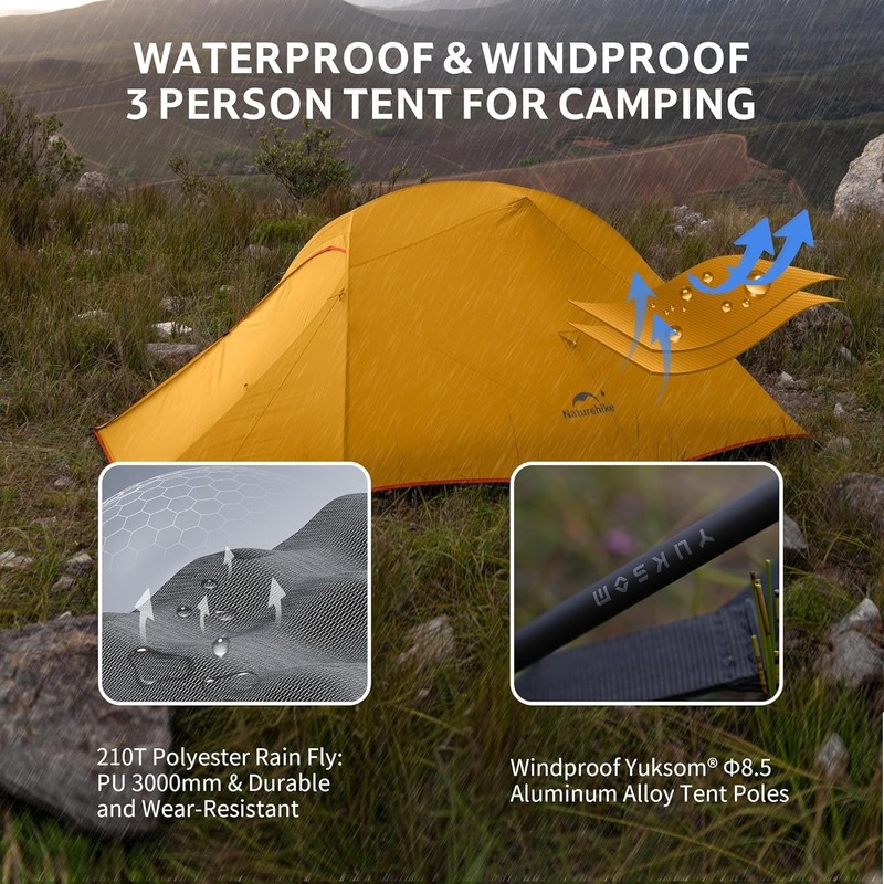 Cloud Up 3 Person Dome Tent - Breathable & Weather Resistant gallery