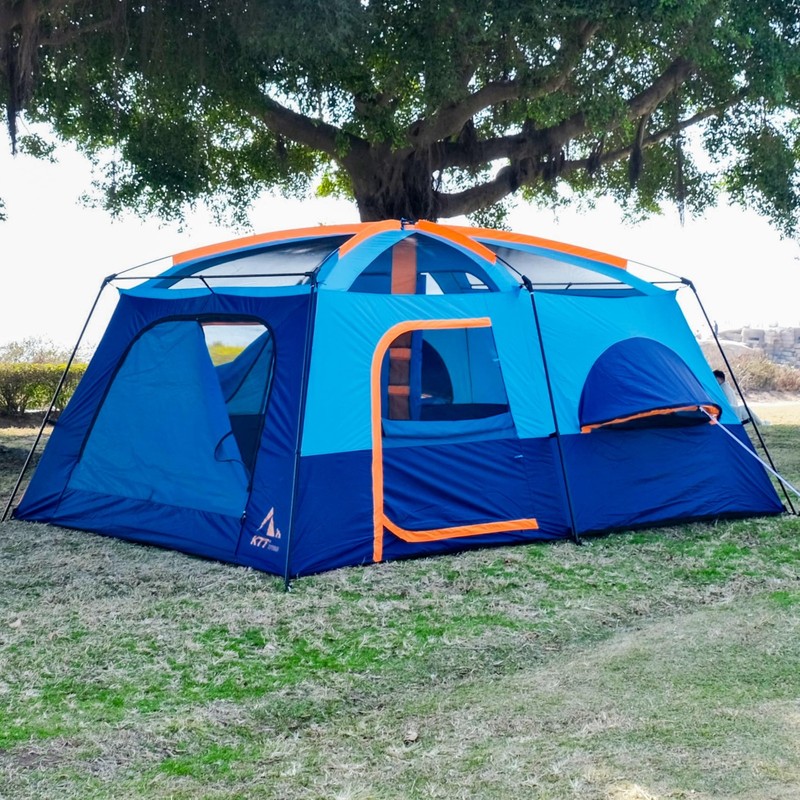 Extra Large Tent 12 Person,Family Cabin Tents,Full Rainfly,2 Bay-Windows,2 Ro... gallery