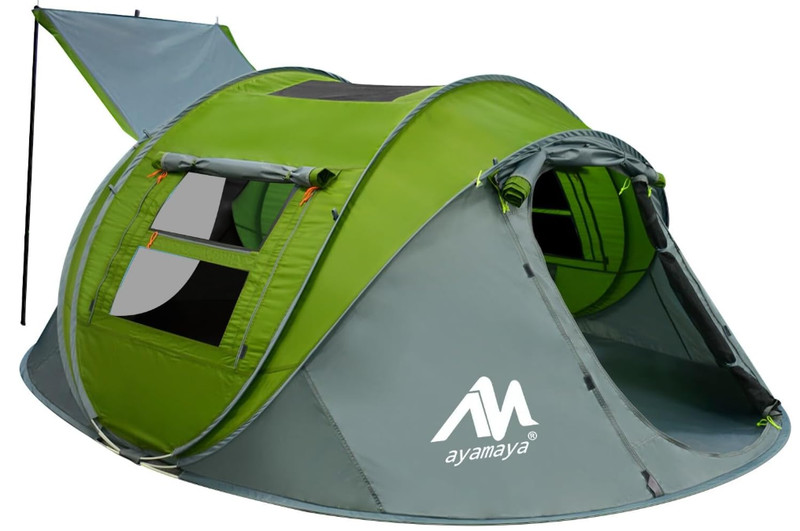 4-6 Person Instant Pop Up Camping Tent Automatic Outdoor Waterproof Double Layer