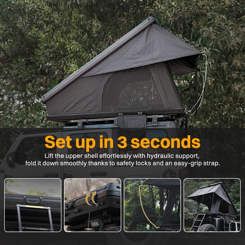 Roof Top Tent For Van Jeep SUV Truck Car Overland Tent Camping for 2-3 Person gallery