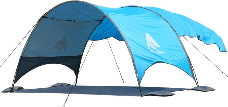 2026 Beach Tent with Floating Shade Sail – Portable & Ventilated Beach Umbrella