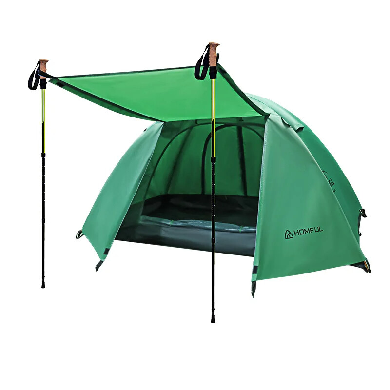 Green 2 Man Tent Two Person Light Dome Outdoor Camping Portable Car Backpacking