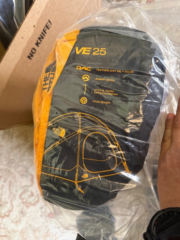 North Face VE 25 tent with foot print gallery
