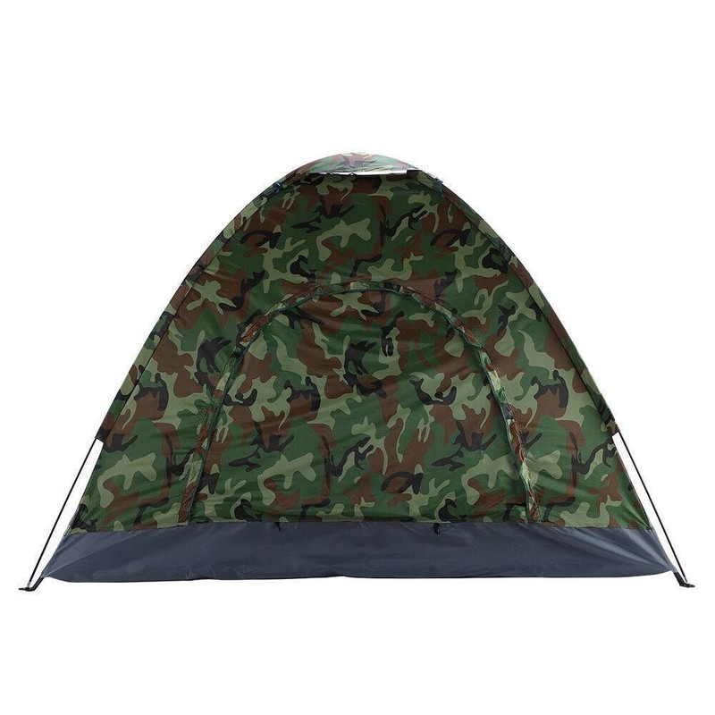 Folding Outdoor Camping Waterproof Tent Camouflage Hiking w/ Handbag Camouflage gallery
