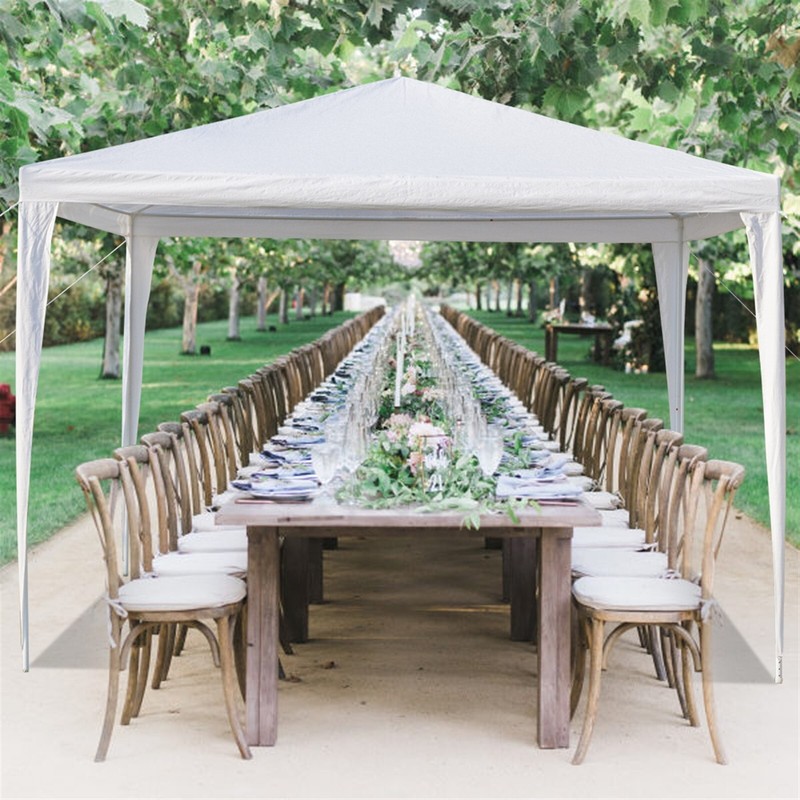 3 x 3m Waterproof Tent with Spiral Tubes White gallery