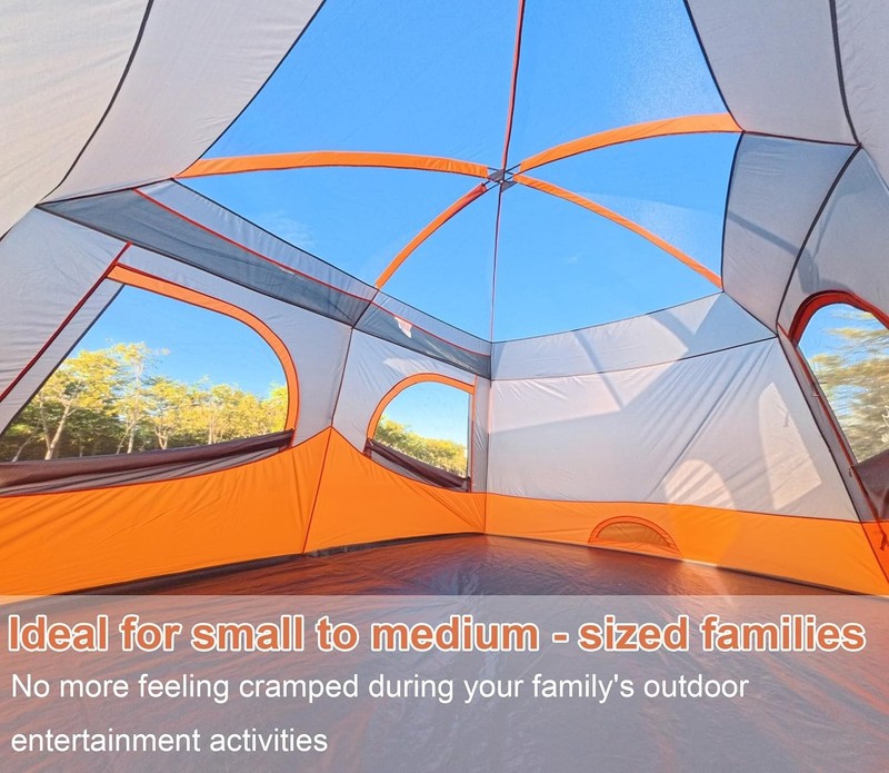 8–10 Person Family Camping Tent 2 Room Waterproof w/ Vestibule gallery