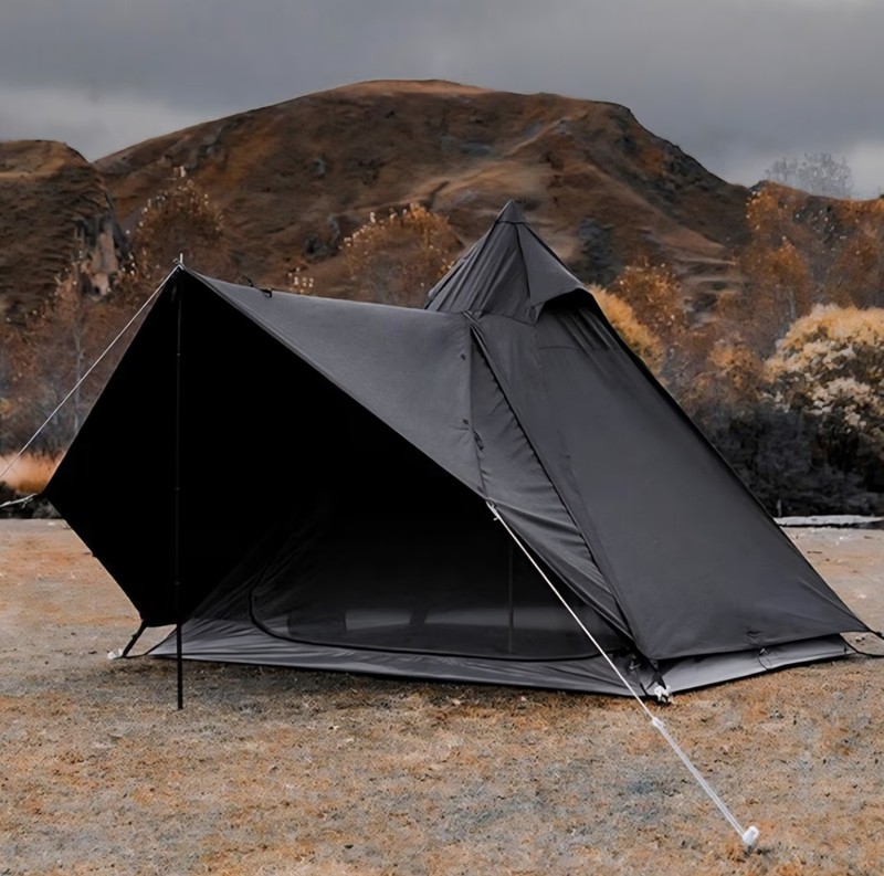 Camping Pyramid Tipi Tent Adult Indian Teepee Tent Yurt Tent Double Layers Tents