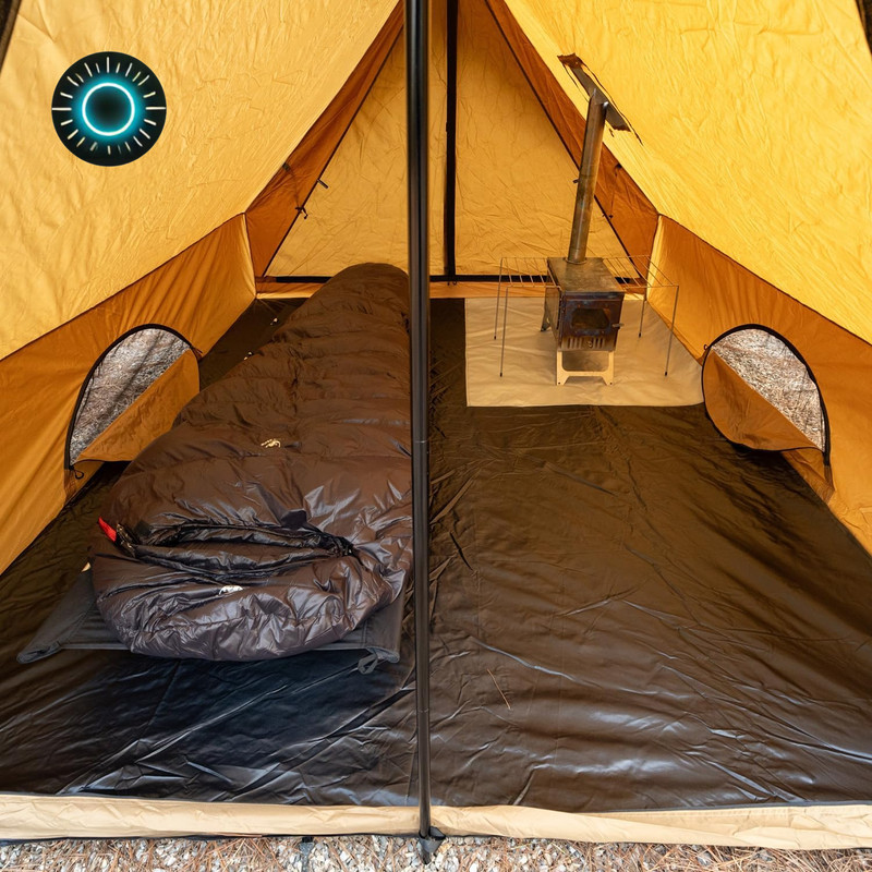 Camping Hot Tent Cabin Tent Chalet 70 Pro Portable Wall Tent with Stove Jack and gallery