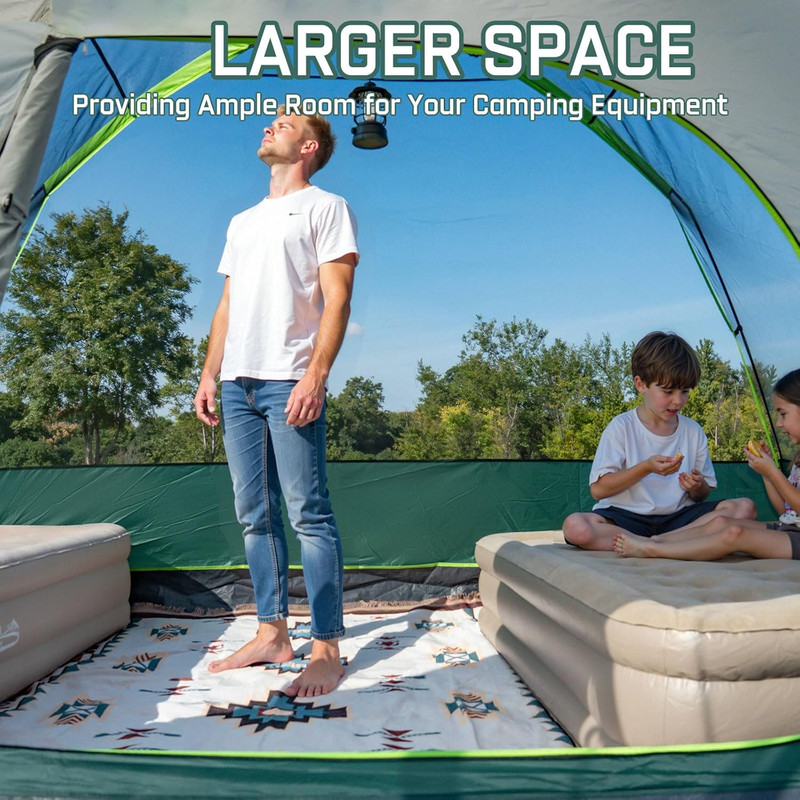 6/8 Person Large Waterproof Family Tents for Camping, Screened Camping Tent with gallery
