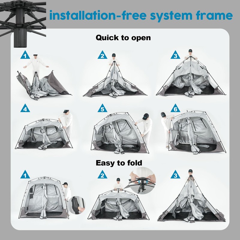 Portable Camping Shower Tent Deluxe Changing Room Easy Set Up Privacy Shelter... gallery