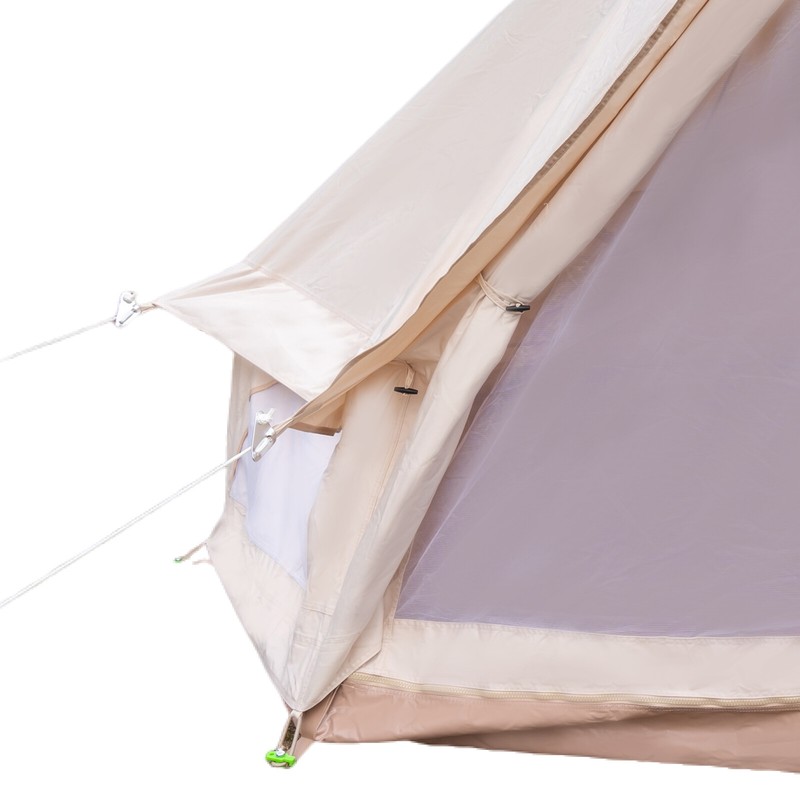 Luxury Glamping Tent All Year Living Polyester Cotton Bell Tent 3m Waterproof gallery