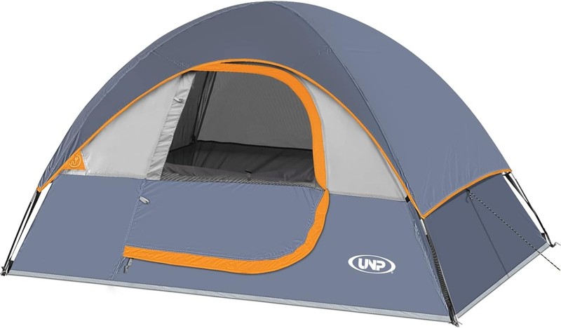 Camping Tent 2 Person, Waterproof Windproof Tent with Rainfly Easy Set up-Port