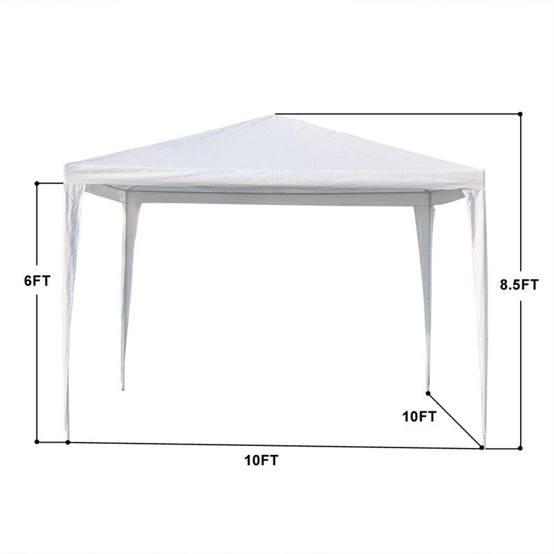 3 x 3m Waterproof Tent with Spiral Tubes White gallery