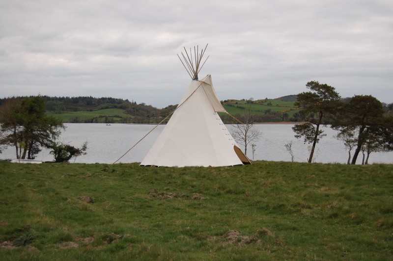 FIRE CERTIFIED 20′ CHEYENNE STYLE tipi/teepee, Door flap, carry bag, Lacepins