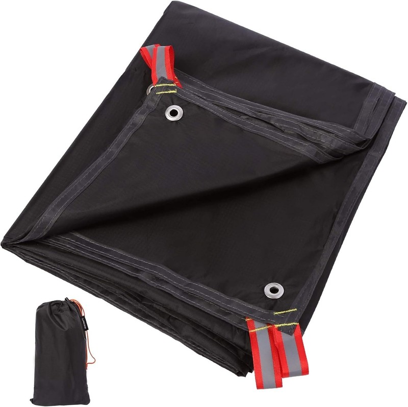Waterproof Camping Tent Tarp - 36"x83", 4 in 1 Multifunctional Tent Footprint... gallery