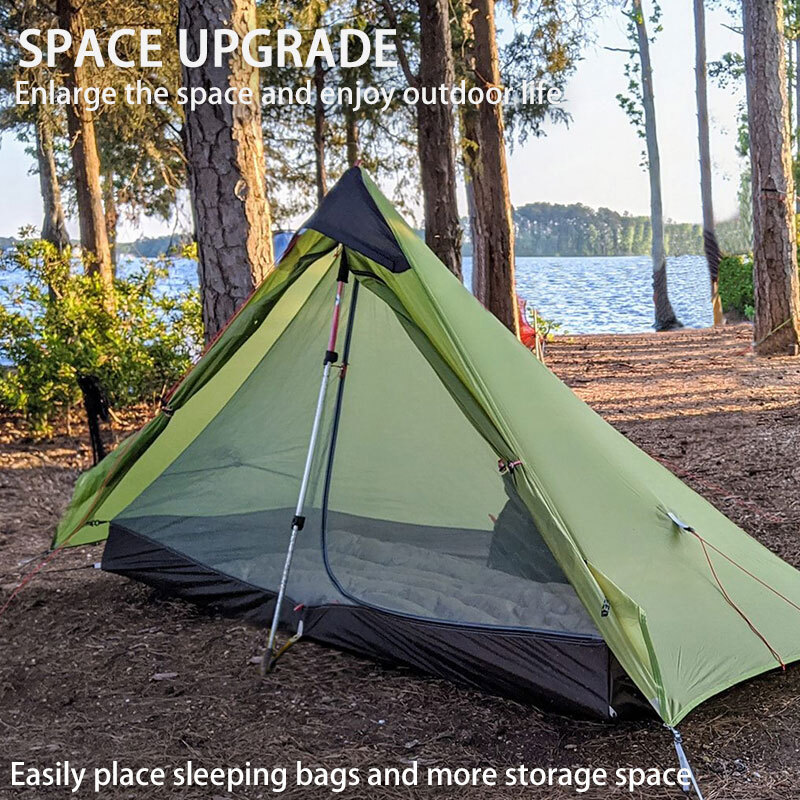 3F UL GEAR Lanshan 1 Outdoor Camping 1-person Tent Backpacking 15D 3/4 Season gallery